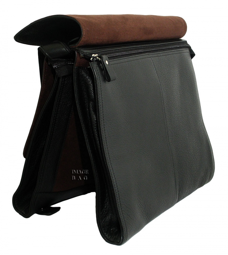 Кожаная сумка портфель трансформер IP Collection 384-76.2