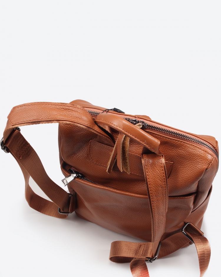 Городской женский рюкзак коричневый Paul Rayner Carol 1071