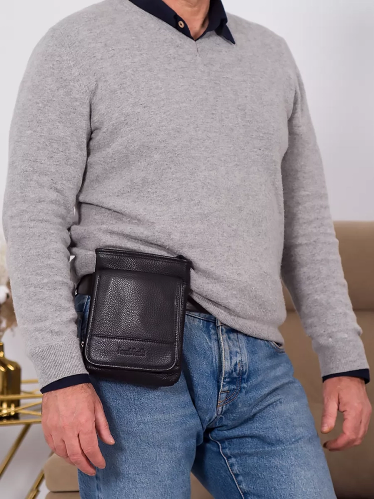 Мужская сумка на пояс и плечевым ремнем Jancarlo Baretti 2512 