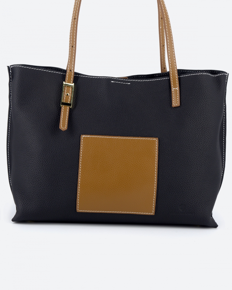 Женская сумка шоппер черная Paul Rayner black