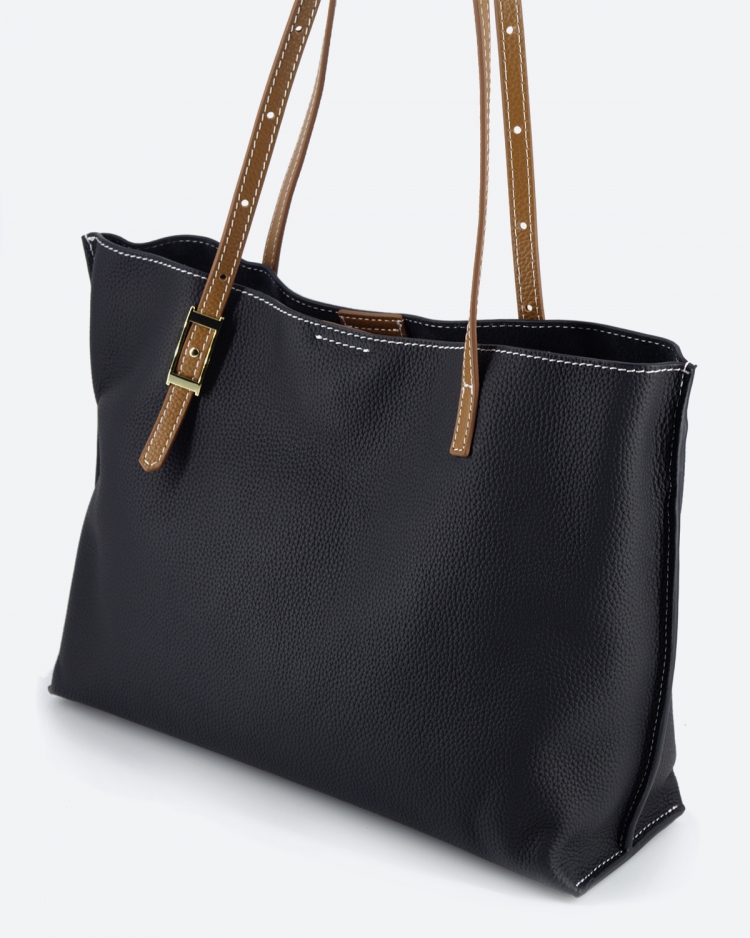 Женская сумка шоппер черная Paul Rayner black