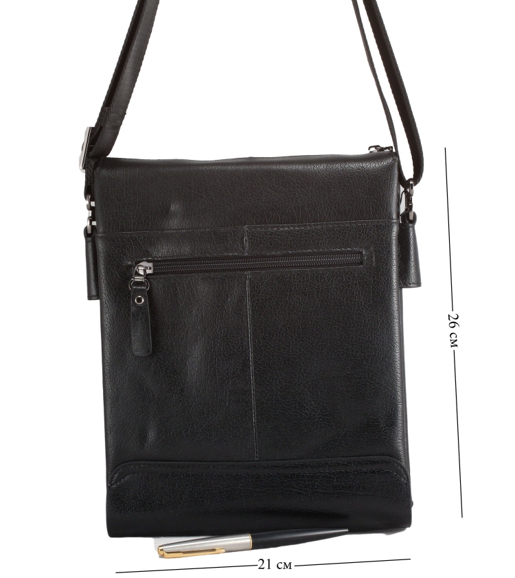 Сумка планшет из черной натуральной кожи Paul Rayner 0037836-4_9016