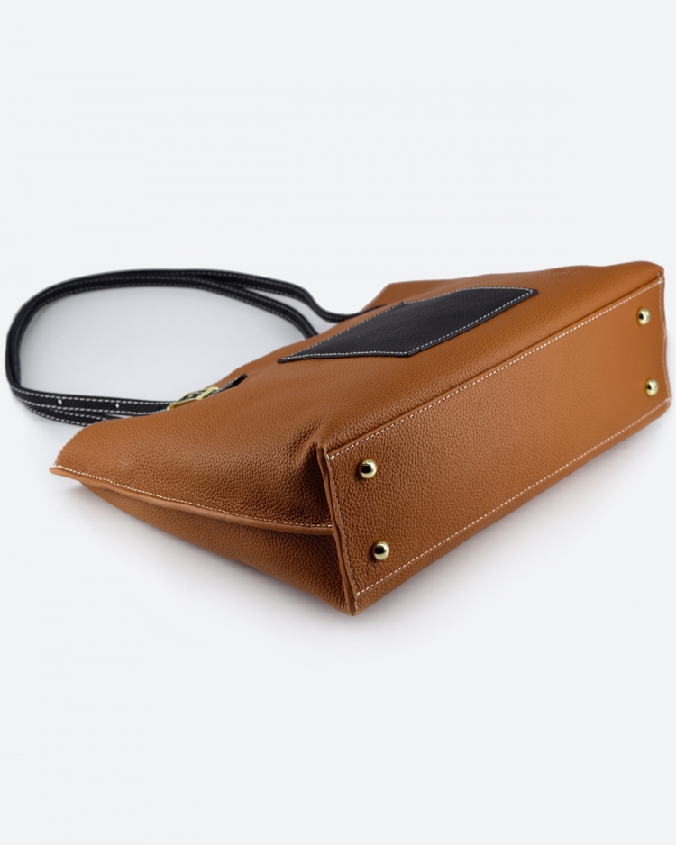 Женская сумка шоппер Paul Rayner Liza brown