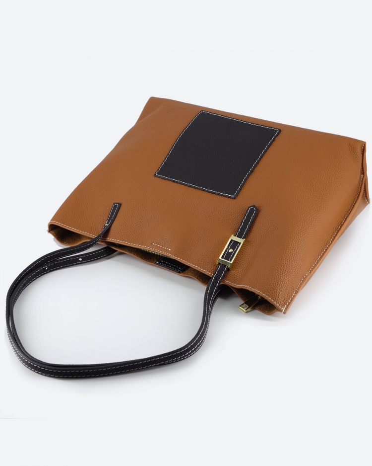 Женская сумка шоппер Paul Rayner Liza brown