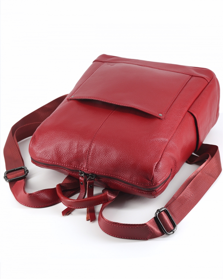 Женский рюкзак городской красный Paul Rayner red 1071