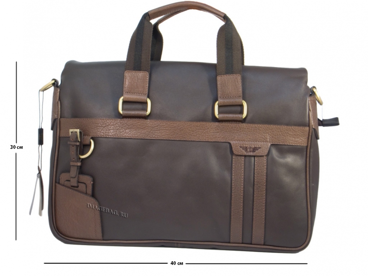 Мужской портфель коричневый IP Collection F-1947-5-53.