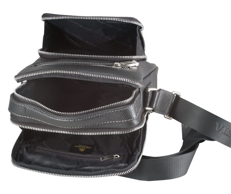  Черная кожаная сумка Anre Aragosta 0140-21 _4380