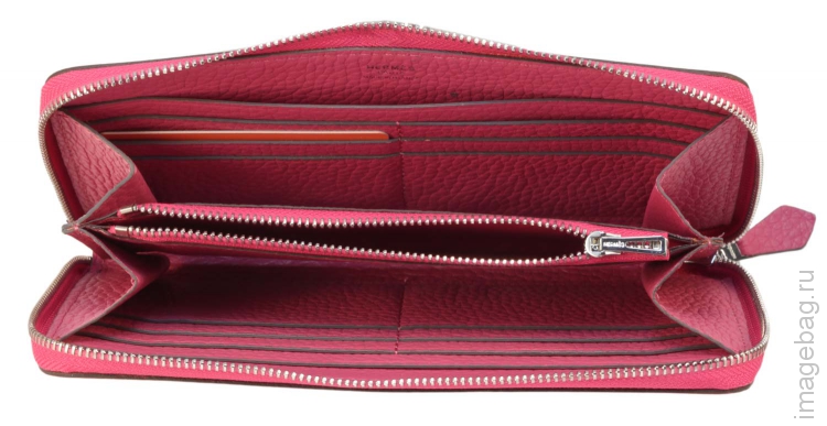 Женский кошелёк розовый Hermes 533 ROSE_7319