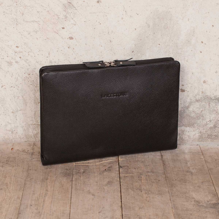 Черная кожаная папка для документов Glenwood Black