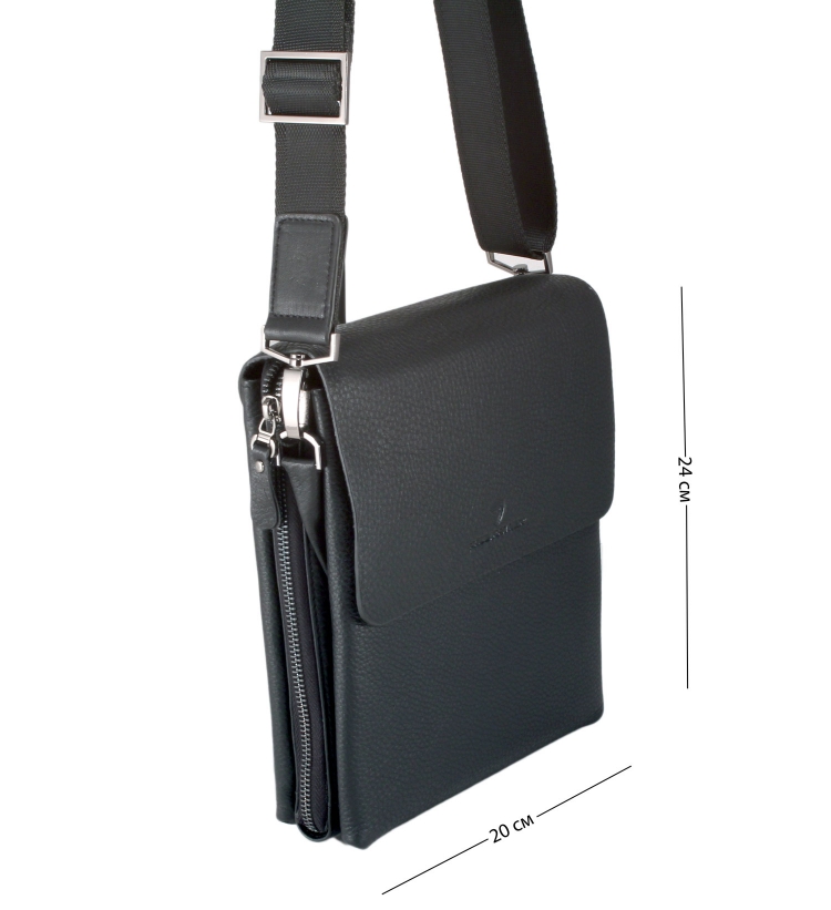 Черная мужская сумка планшет Paul Rayner 0035120-4_1119