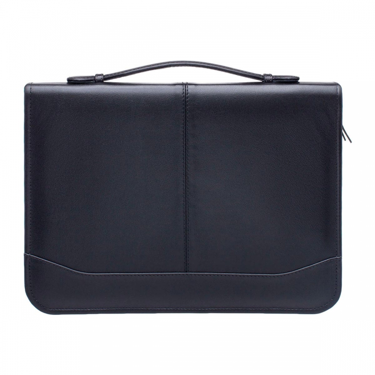 Кожаная папка черная Elmdale Black 961001/BL