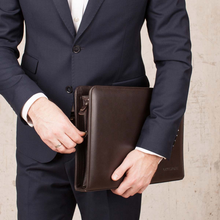 Папка для документов коричневая Elton Brown