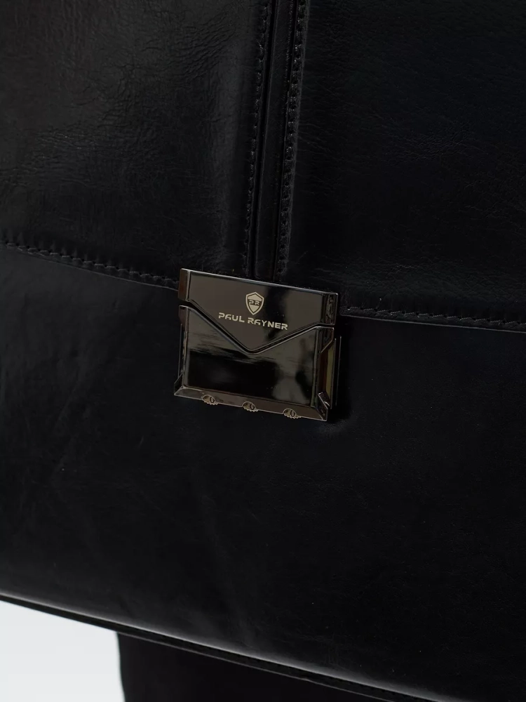 Деловой мужской кожаный портфель для документов и ноутбука с кодовым замком Paul Rayner 1-9504-1