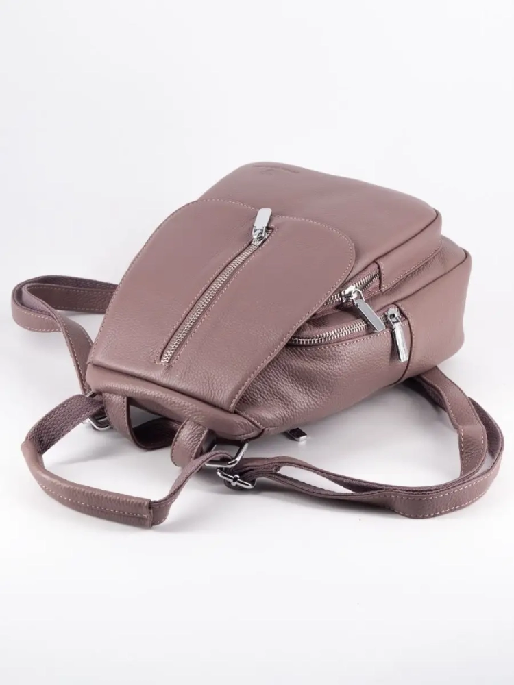 Рюкзак женский кожаный Paul Rayner розовый 1031  