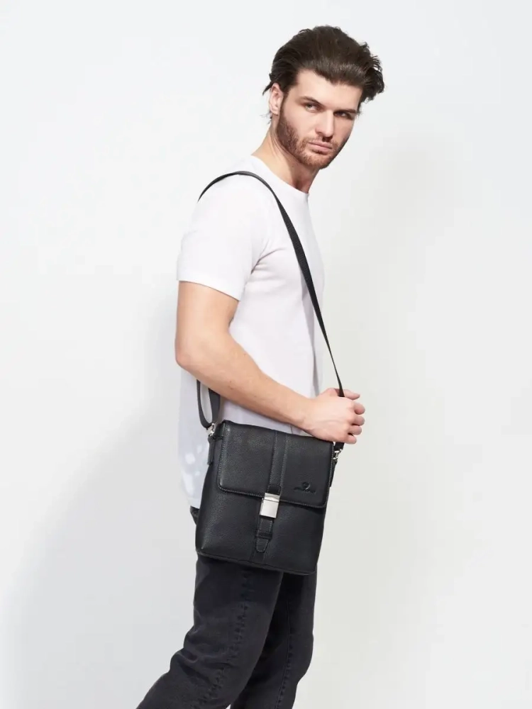 Кожаная мужская сумка-планшет на застежке Paul Rayner 0035117-4