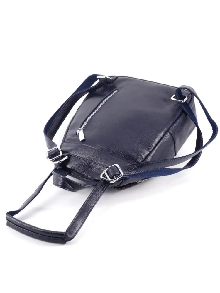 Рюкзак женский кожаный Paul Rayner синий 1031