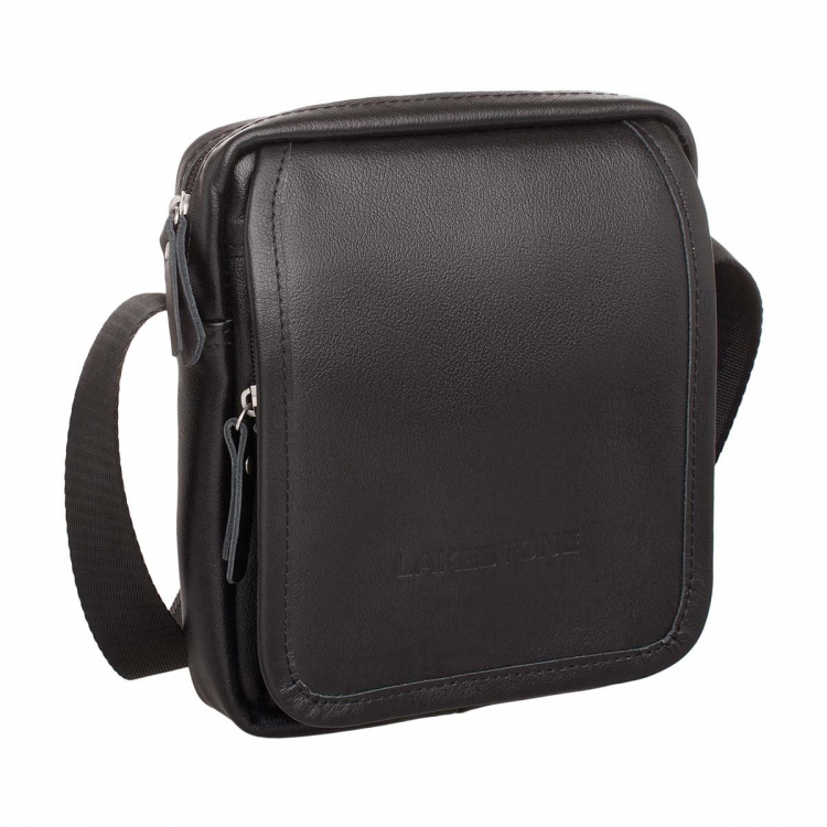 Компактная мужская сумка на плечо Parker Black