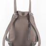 Рюкзак женский кожаный Paul Rayner серый 1031