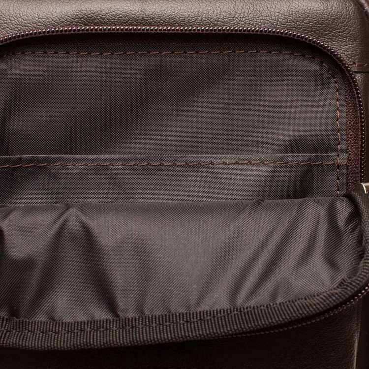 Коричневая маленькая мужская сумка через плечо Parker Brown