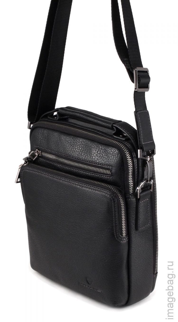 Кожаная сумка черная Paul Rayner 0035270-4-9148