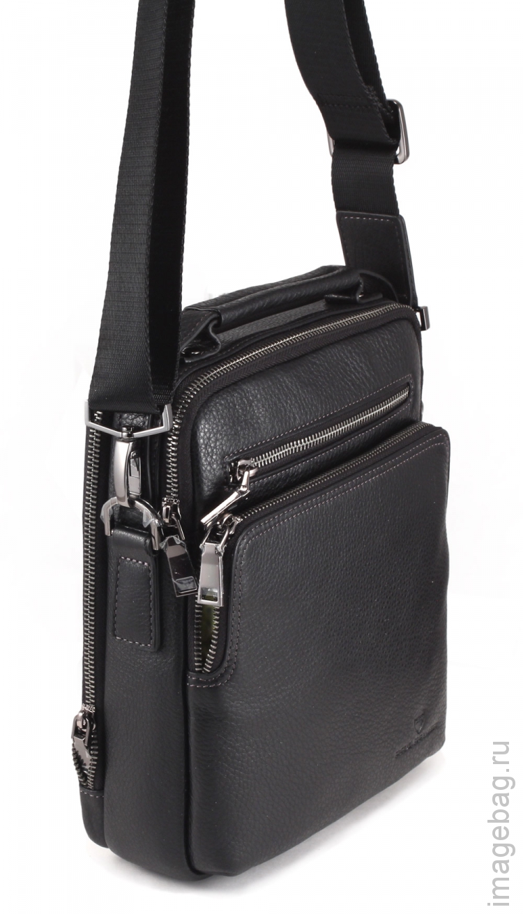 Кожаная сумка черная Paul Rayner 0035270-4-9154