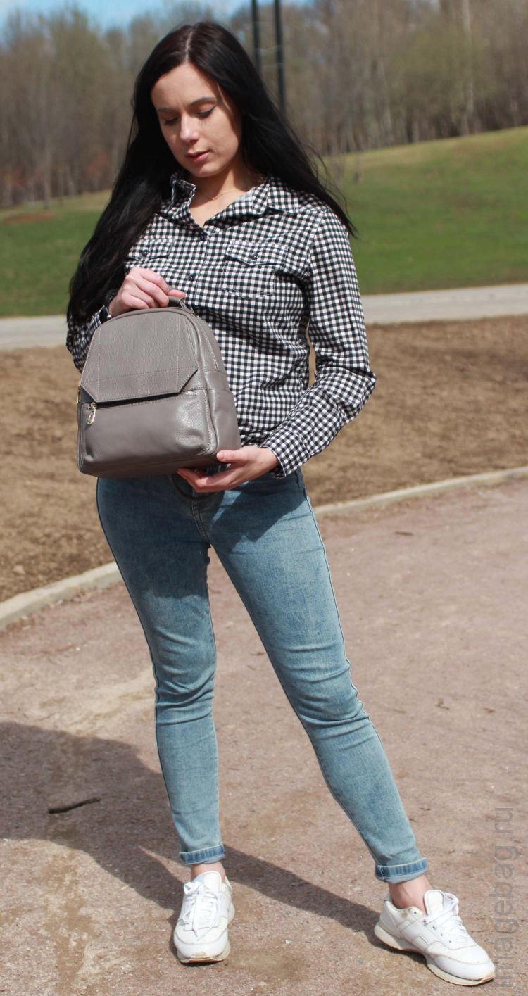 Женский городской рюкзак P.Rayner Gina grey-9988