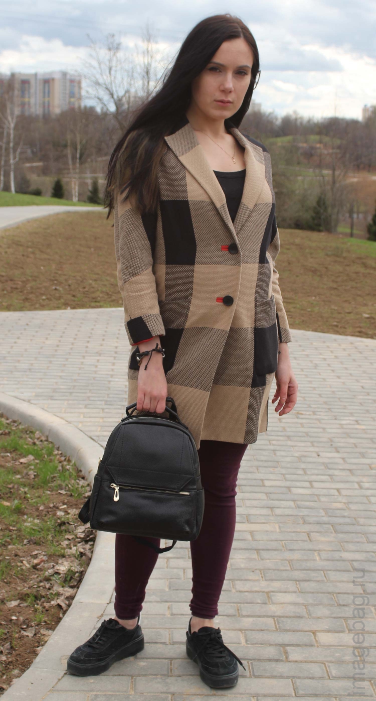 Женский рюкзак городской Paul Rayner (Gina) black 1043BL