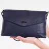 Клатч женский кожаный синий 8819