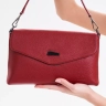 Клатч женский кожаный красный 8819