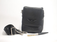 Универсальная кожаная сумка на пояс IP Collection 568-4