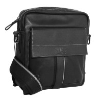 Черная мужская сумка IP Collection 808-2